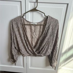 Leopard Print American Eagle Shirt